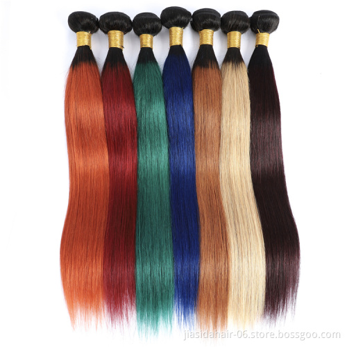 T1B30 Wholesale Cheap China Cuticle Aligned Virgin Hair Weaves Ombre Brown Peruvian and Brazilian Human Hair Raw hair bundles